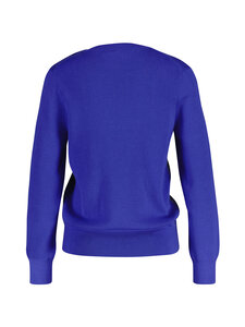 GANT - Textured Cotton C-Neck -neule - 417 ROYAL BLUE | Stockmann