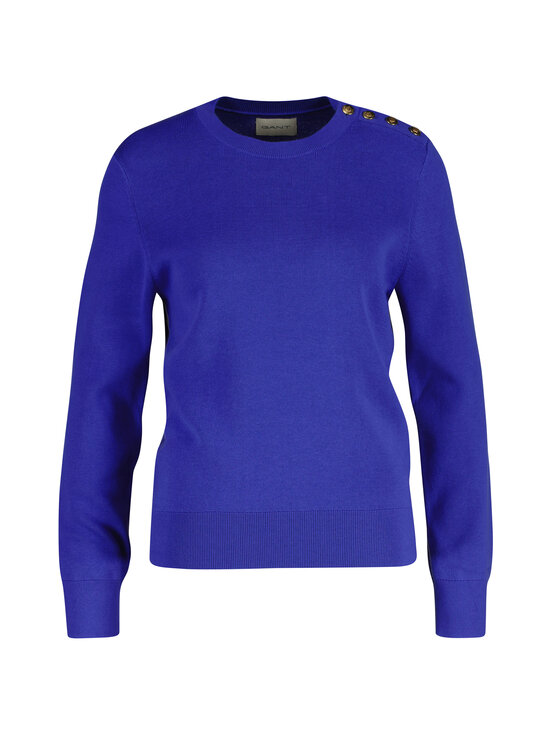 GANT - Textured Cotton C-Neck -neule - 417 ROYAL BLUE | Stockmann - photo 2