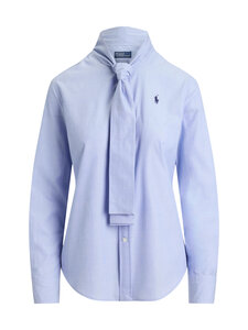 Polo Ralph Lauren - Pluus Tie-Neck - 001 MEDIUM BLUE | Stockmann