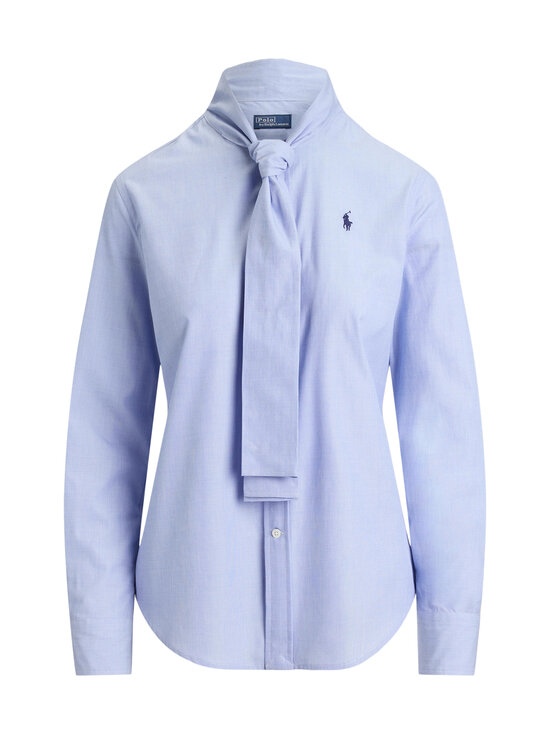 Polo Ralph Lauren - Pluus Tie-Neck - 001 MEDIUM BLUE | Stockmann - photo 1