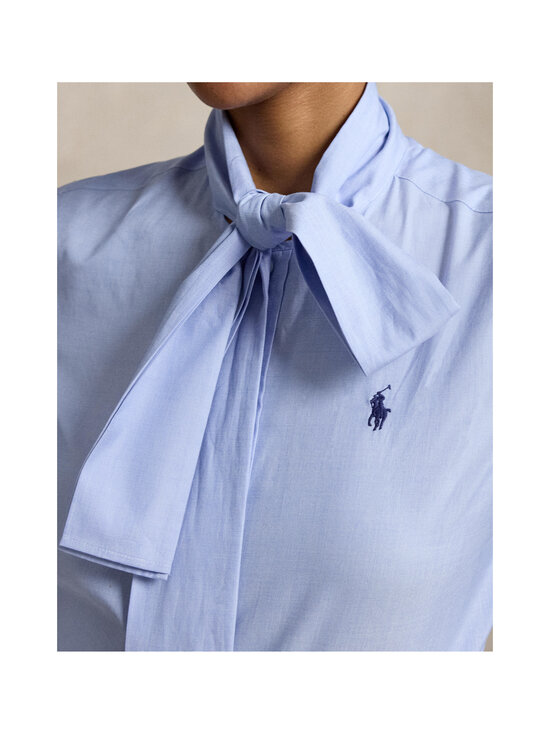 Polo Ralph Lauren - Pluus Tie-Neck - 001 MEDIUM BLUE | Stockmann - photo 5