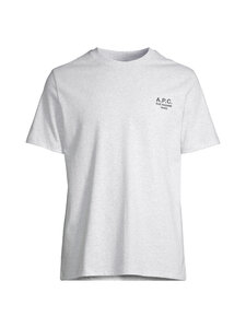 A.P.C - Jersey Standard Rue Madame t-paita - TPN HEATHERED GREY/BLACK | Stockmann