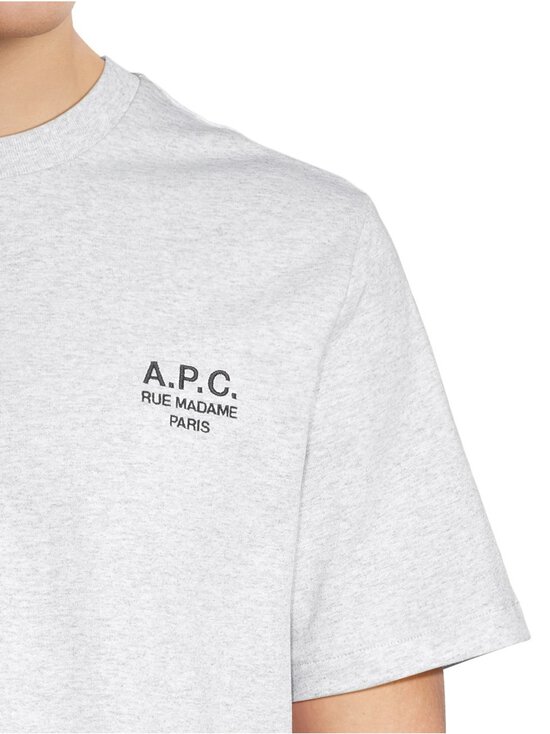 A.P.C - Jersey Standard Rue Madame t-paita - TPN HEATHERED GREY/BLACK | Stockmann - photo 4