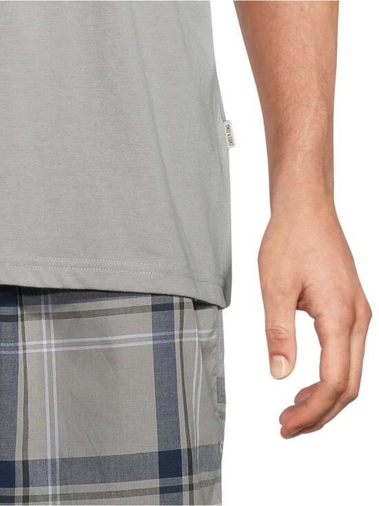 Only & Sons - OnsBillie Lounge -paita ja shortsit, lahjapakkaus - GRIFFIN CHECKS:BIG CHECKS - PAGEANT BLUE/BLACK/ BRIGHT WHITE | Stockmann - photo 6