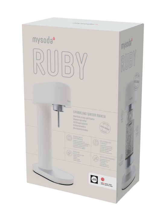 Mysoda - Ruby 2 -hiilihapotuslaite 14 x 24 x 41 cm - WHITE SILVER - photo 4 Mysoda - Ruby 2 -hiilihapotuslaite 14 x 24 x 41 cm - WHITE SILVER | Stockmann - photo 4