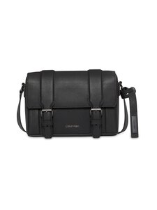 Calvin Klein Bags & Accessories - Small Flap Messenger -nahkalaukku - UB1 BLACK | Stockmann