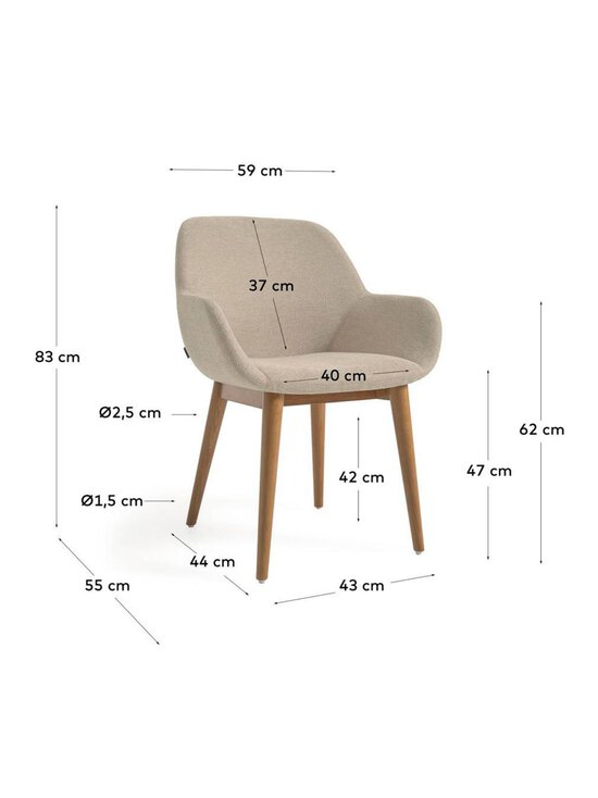 Kave Home - Konna-tuoli - BEIGE | Stockmann - photo 4