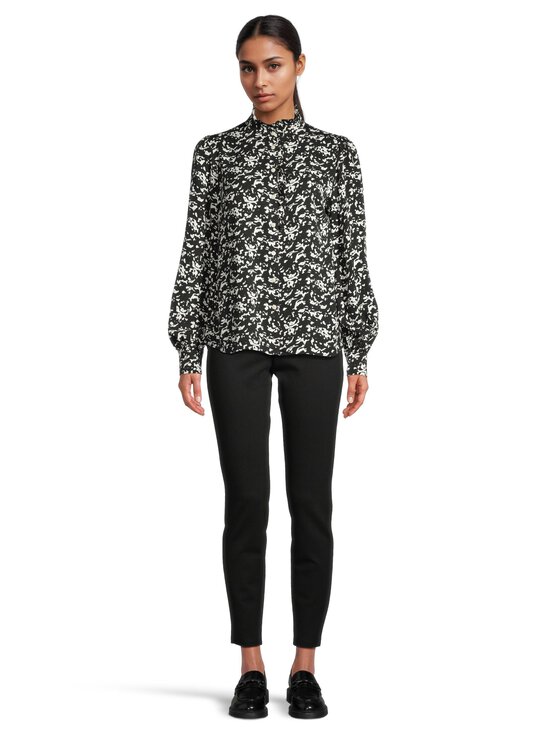 Lexington - Printed Frill kreklblūze - 784 BLACK/WHITE PRINT | Stockmann - photo 2