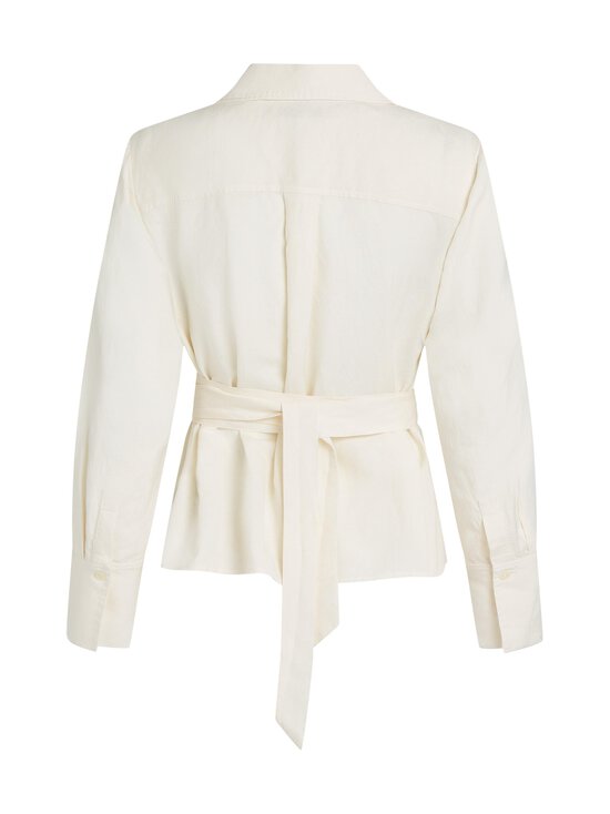 Tommy Hilfiger Curve - Textured Linen -kietaisupusero - Z00 IVORY PETAL - photo 2 Tommy Hilfiger Curve - Textured Linen -kietaisupusero - Z00 IVORY PETAL | Stockmann - photo 2