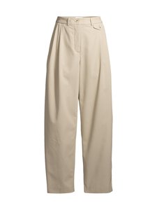 Maison Kitsuné - Double Pleated -housut - 0335 TAN BEIGE | Stockmann