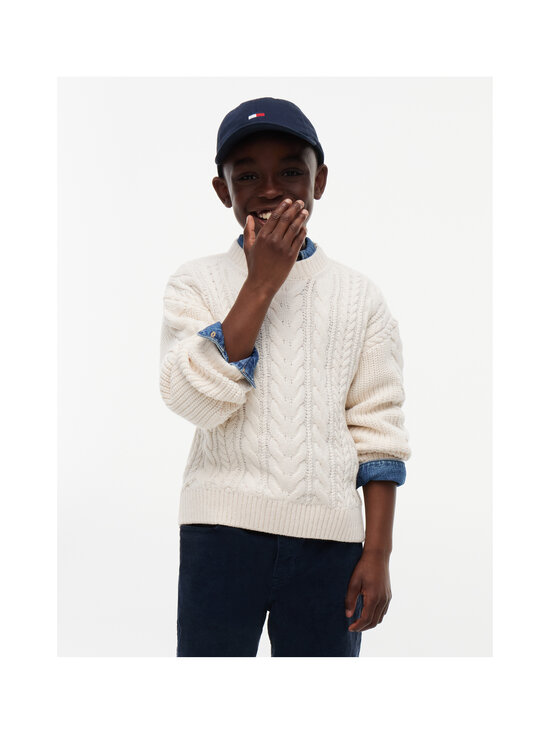 Tommy Hilfiger - Heavy Cotton -palmikkoneule - Z00 IVORY PETAL | Stockmann - photo 2