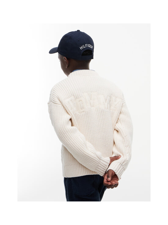 Tommy Hilfiger - Heavy Cotton -palmikkoneule - Z00 IVORY PETAL | Stockmann - photo 3