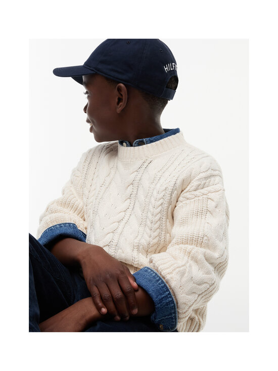 Tommy Hilfiger - Heavy Cotton -palmikkoneule - Z00 IVORY PETAL | Stockmann - photo 6