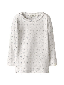 Lil' Atelier - NmfGayo Sag Slim -trikoopaita - COCONUT MILK AOP:BELL FLOWER | Stockmann