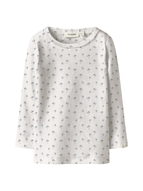 Lil' Atelier - NmfGayo Sag Slim -trikoopaita - COCONUT MILK AOP:BELL FLOWER | Stockmann - photo 1