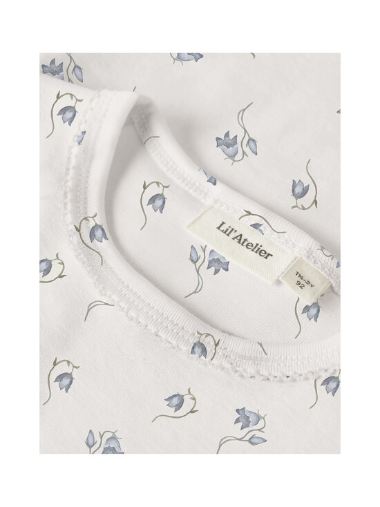 Lil' Atelier - NmfGayo Sag Slim -trikoopaita - COCONUT MILK AOP:BELL FLOWER | Stockmann - photo 3