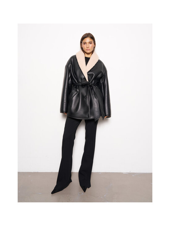 Stand Studio - Kathi-tekonahkatakki - 88810 BLACK/BEIGE | Stockmann - photo 2