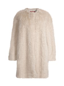 Max Mara Studio - Eros Pelzoptik -tekoturkistakki - 002 BEIGE | Stockmann