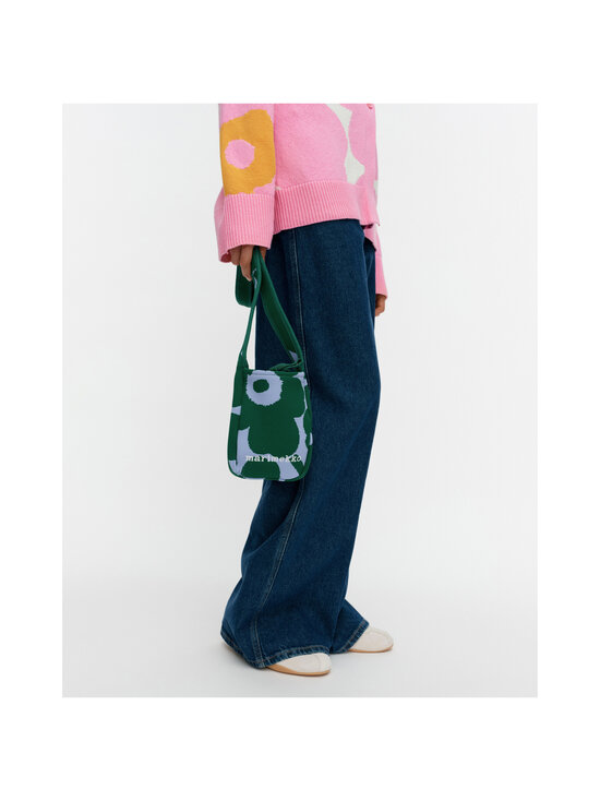 Marimekko - Õlakott Unikko Knitted Phone Pocket - 650 DARK GREEN, BLUE | Stockmann - photo 4
