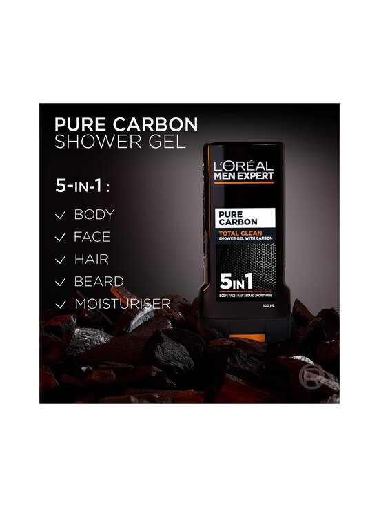 L'Oréal Paris - Dušigeel Pure Carbon 5in1 Shower Gel 300 ml | Stockmann - photo 5