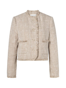 Malina - Bukleejakk Fia Fringe Trimmed - 12106 BOUCLE BEIGE | Stockmann