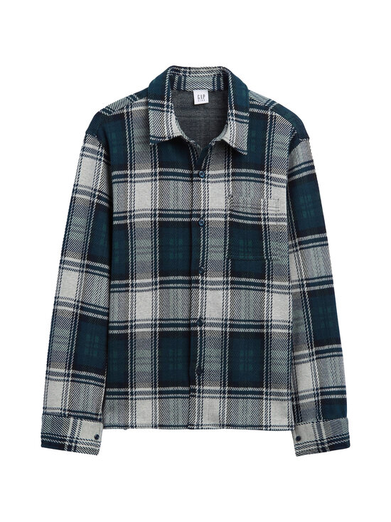 GAP - Knit Button Up krekls - GREEN PLAID | Stockmann - photo 1