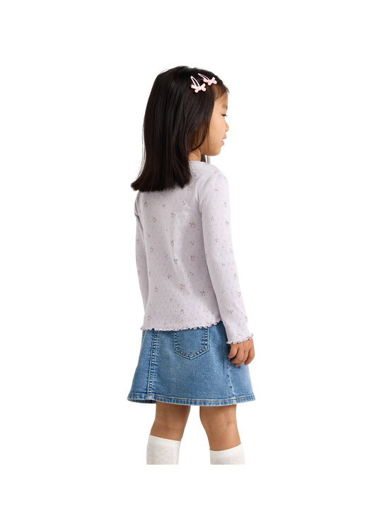 Lindex - Pointelle-paita - 9959 LIGHT DUSTY LILAC | Stockmann - photo 4