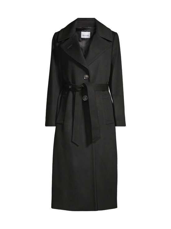 SAND Copenhagen - Clareta Belt Long -villakangastakki - 200 EBONY BLACK | Stockmann - photo 1