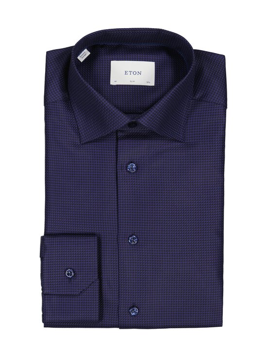 Eton - Long Sleeve Slim Fit Twill -kauluspaita - 29 NAVY BLUE | Stockmann - photo 1