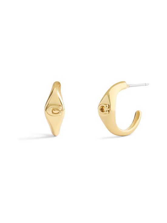Coach - Signet C Huggie -korvakorut - GOLD | Stockmann - photo 1