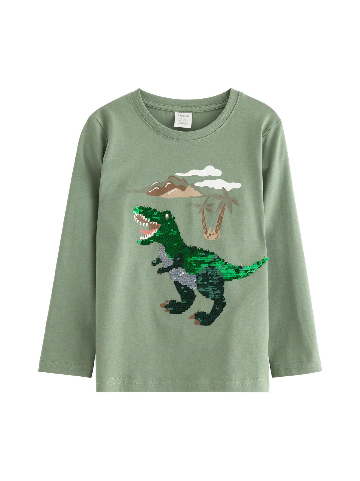 Trikoopaita paljettimotiivilla