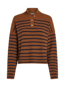 Tommy Hilfiger - Gold Polo džemperis - 0BO HIGHLAND KHAKI/DARK NIGHT NAVY STP | Stockmann