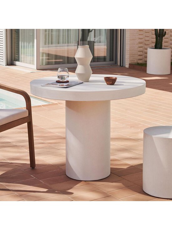 Kave Home - Aiguablava-ruokapöytä valkoinen ⌀ 90 cm - WHITE | Stockmann - photo 4