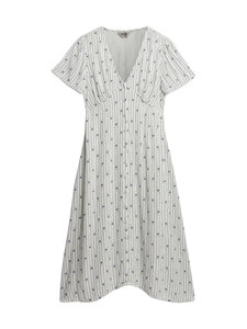 Superdry - Print Button Tea -midimekko - K7E CARNATION CREAM DITSY STRIPE | Stockmann