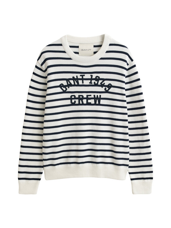 GANT - Kudum Breton Stripe Graphic C-Neck - 113 EGGSHELL | Stockmann - photo 1