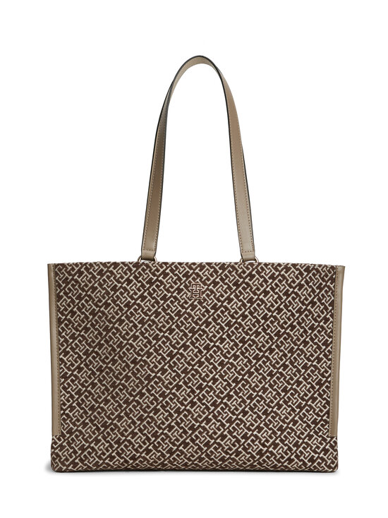 Tommy Hilfiger - Jacquard Tote -käsilaukku - R06 TUNDRA MOSS | Stockmann - photo 1