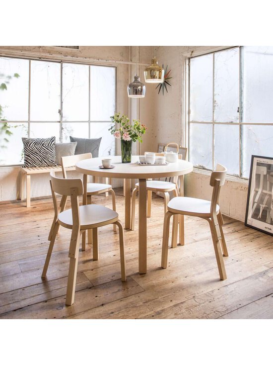 Artek - Pöytä 90A valkoinen laminaatti ø 100 cm - BEIGE | Stockmann - photo 3