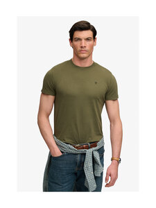 Superdry - Logo Embroidery t-paita - 2LX OLIVE NIGHT GREEN | Stockmann