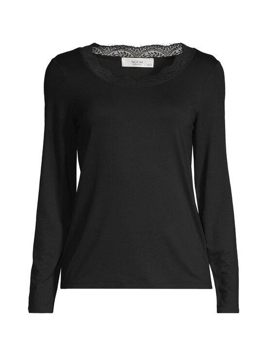 NOOM - Sarita Lace trikotāžas krekls - BLACK | Stockmann - photo 1