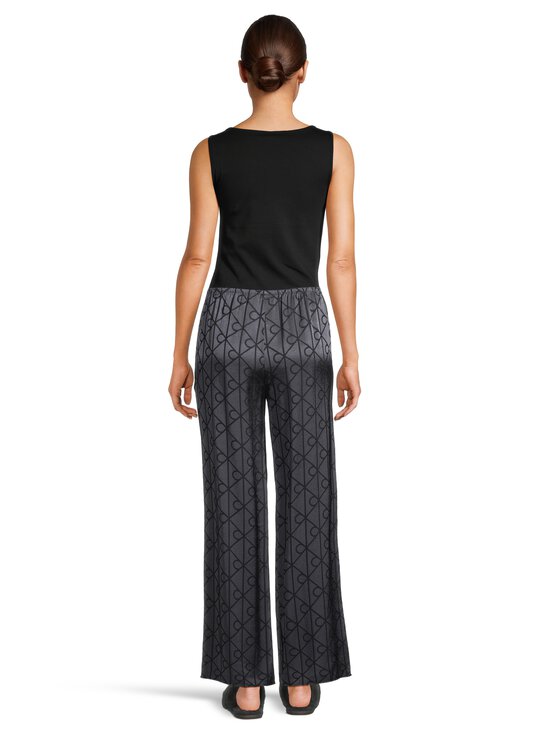 Calvin Klein Underwear - Printtikuvioidut pyjamahousut - ZN1 19519 GIGA SATIN SHINE EMBLEM+BLACK | Stockmann - photo 4