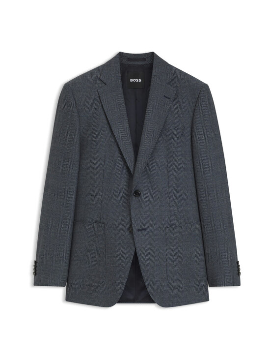 BOSS - Herringbone-bleiseri - DARK BLUE | Stockmann - photo 1