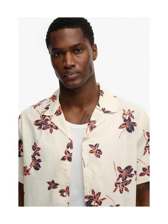Superdry - Cabana Poolside -kauluspaita - J9O LOTUS FLOWER OFF WHITE | Stockmann - photo 2