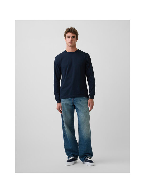 GAP - Crew Organic trikotāžas krekls - NEW CLASSIC NAVY | Stockmann - photo 3