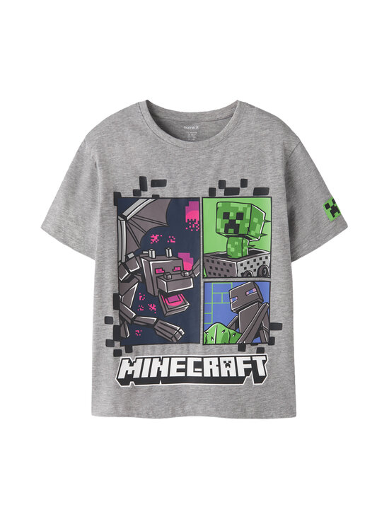 Name It - T-särk NkmMykinMinecraft Regular - GREY MELANGE | Stockmann - photo 1