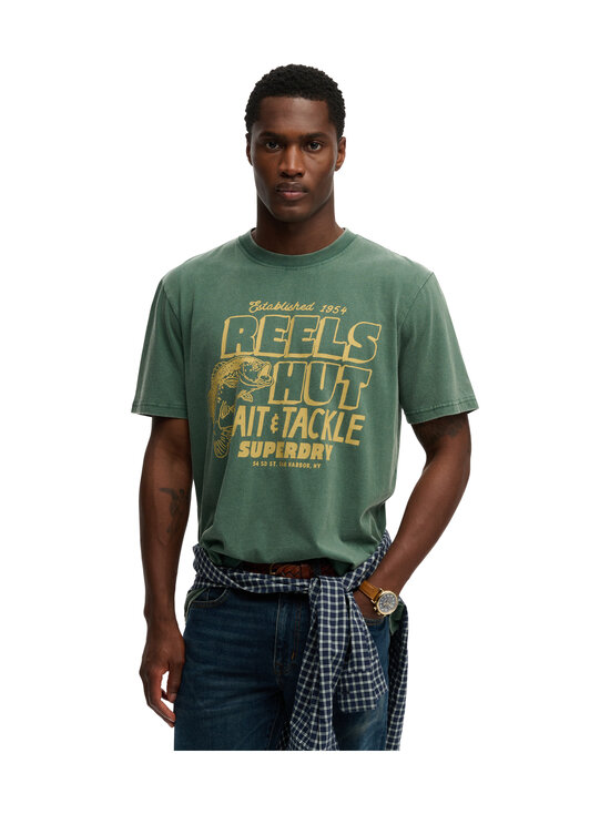 Superdry - Roadside Trade Loose t-paita - JA1 HUNTER GREEN | Stockmann - photo 1