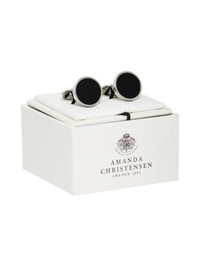 Amanda Christensen - Circle Black Onyx -kalvosinnapit - SILVER Amanda Christensen - Circle Black Onyx -kalvosinnapit - SILVER | Stockmann