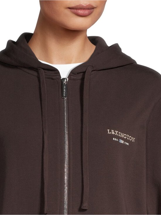 Lexington - Lukuga kapuutsiga pusa Classic Logo Zip - 246 DARK BROWN | Stockmann - photo 5