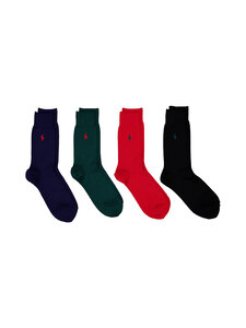 Polo Ralph Lauren - Sokid Crew, 4 paari - 001 RED MULTI | Stockmann