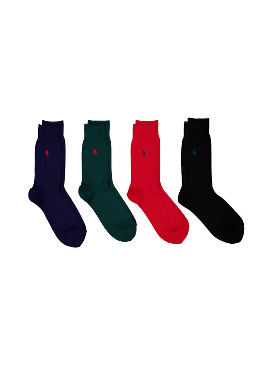 Polo Ralph Lauren - Sokid Crew, 4 paari - 001 RED MULTI | Stockmann - photo 1