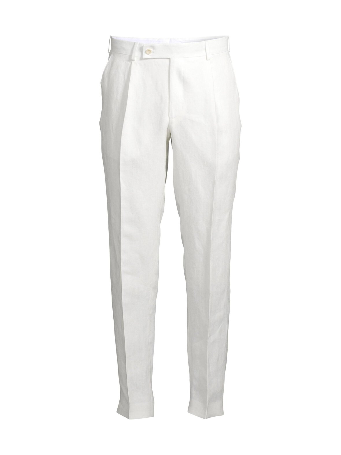 Casual fit -prässätyt pellavahousut
